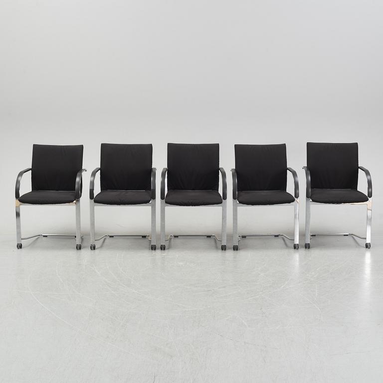 Burkhard Vogtherr, a set of five 'Independence' chairs for Fritz Hansen.