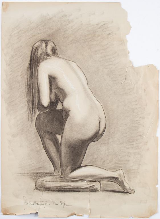 Eight signed and dated drawings by Robert Thegerström.