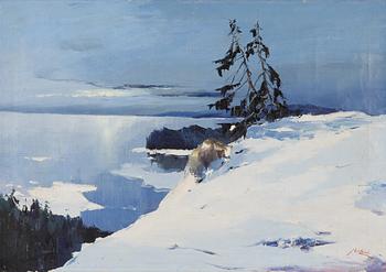 Axel Lind, Winter landscape.