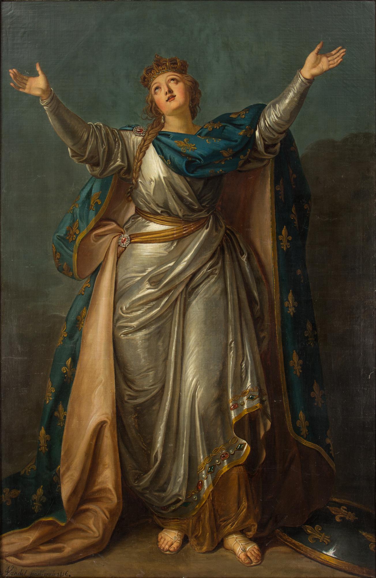 UNIDENTIFIED FRENCH SCHOOL 19TH CENTURY, oil on canvas, signed A Vandel and dated 1816.
