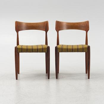 Five rosewood chairs, Bernhard Pedersen & Son, Denmark, 1950s/60s.