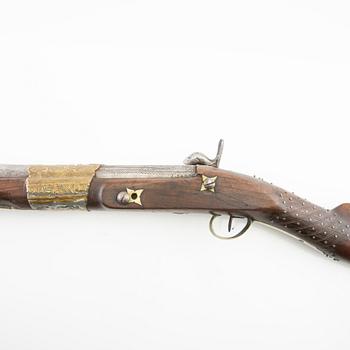 Tromblon / Muskedunder / Blunderbuss, omkring år  1800, Frankrike för marknaden på Balkan eller på turkiskt område.