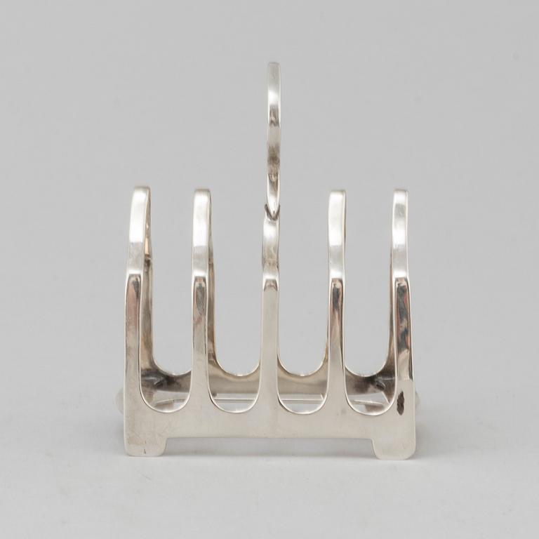 JAMES DIXON, toastrack, silver, Sheffield, 1919.