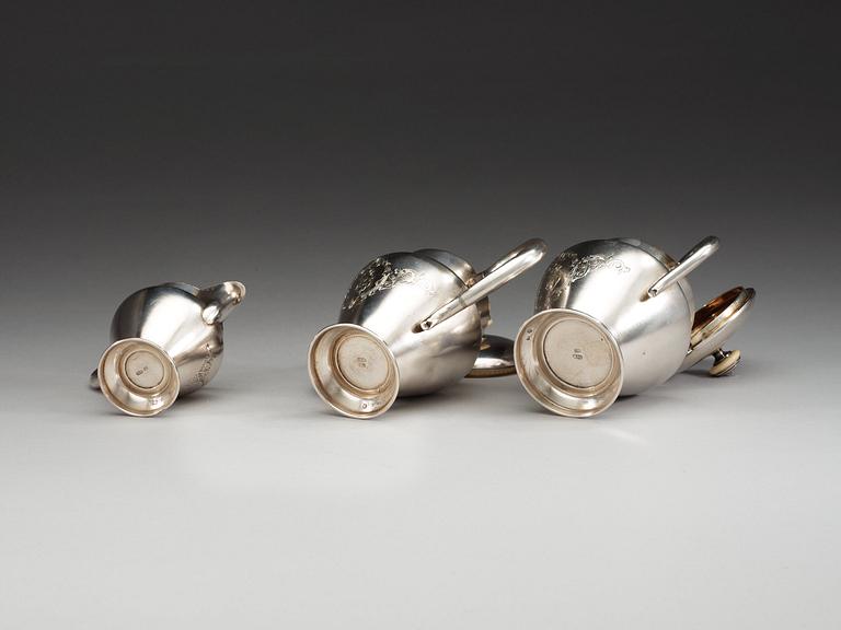 MOCKASERVIS, 3 delar, icke identifierad mästare, Moskva 1800-talets slut.