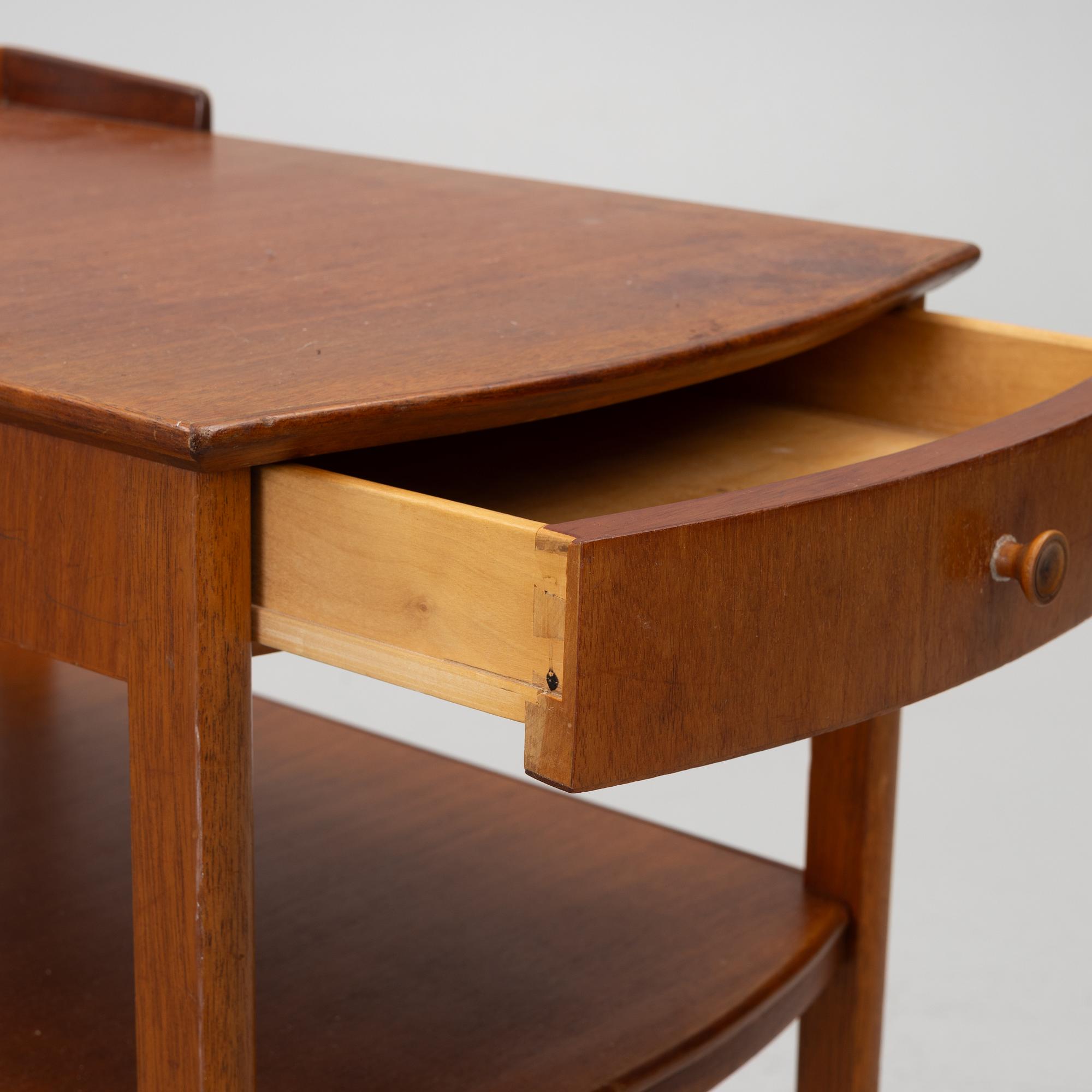 Carl Malmsten, sängbord, ett par, "Birgitta", Bodafors, 1961.