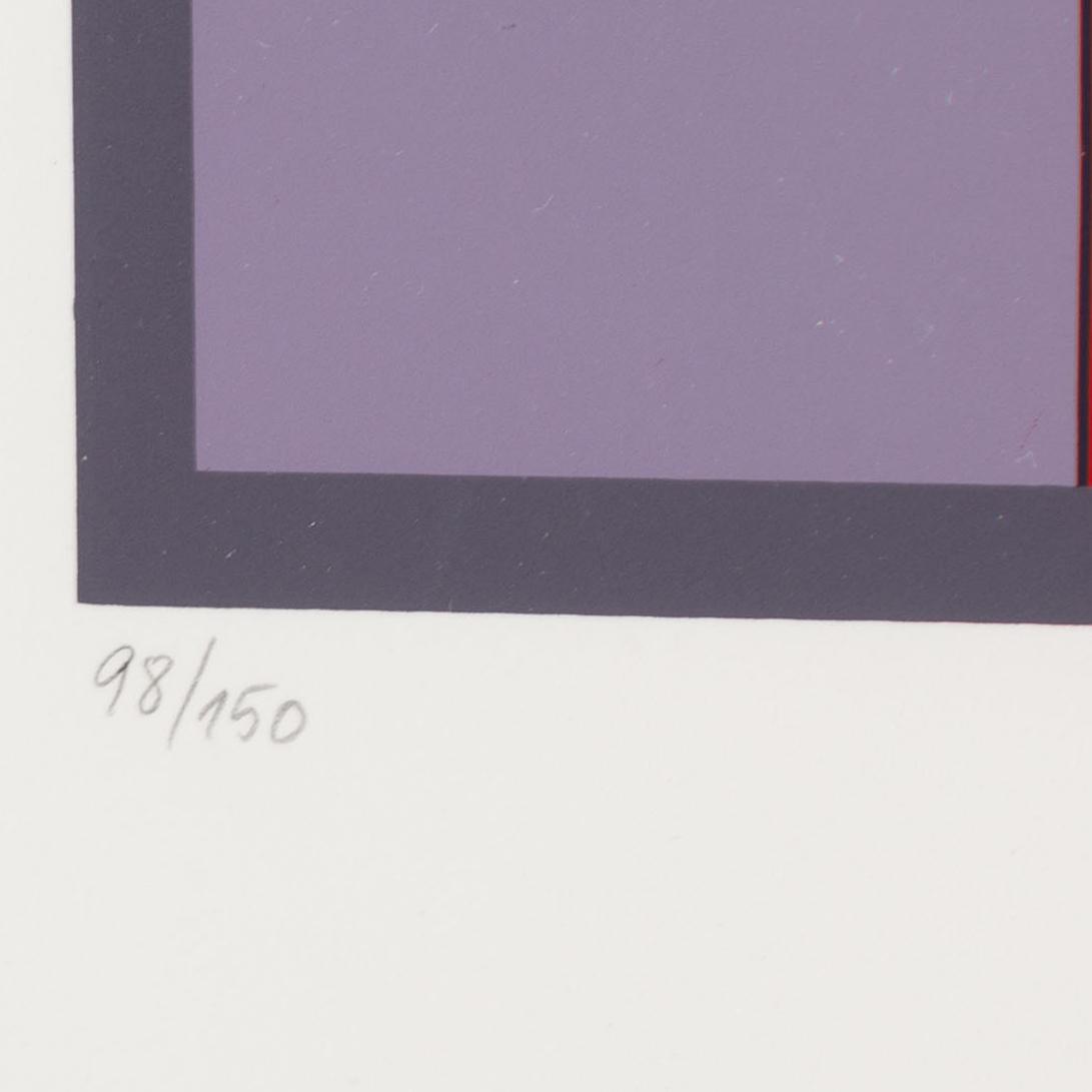 Victor Vasarely, silcscreen in colours, signed and numbered 98/150.