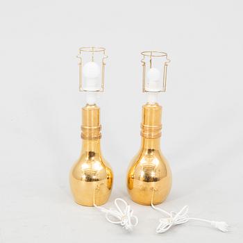 Table lamps, a pair, Italy, sold through Miranda AB, late 20th century.