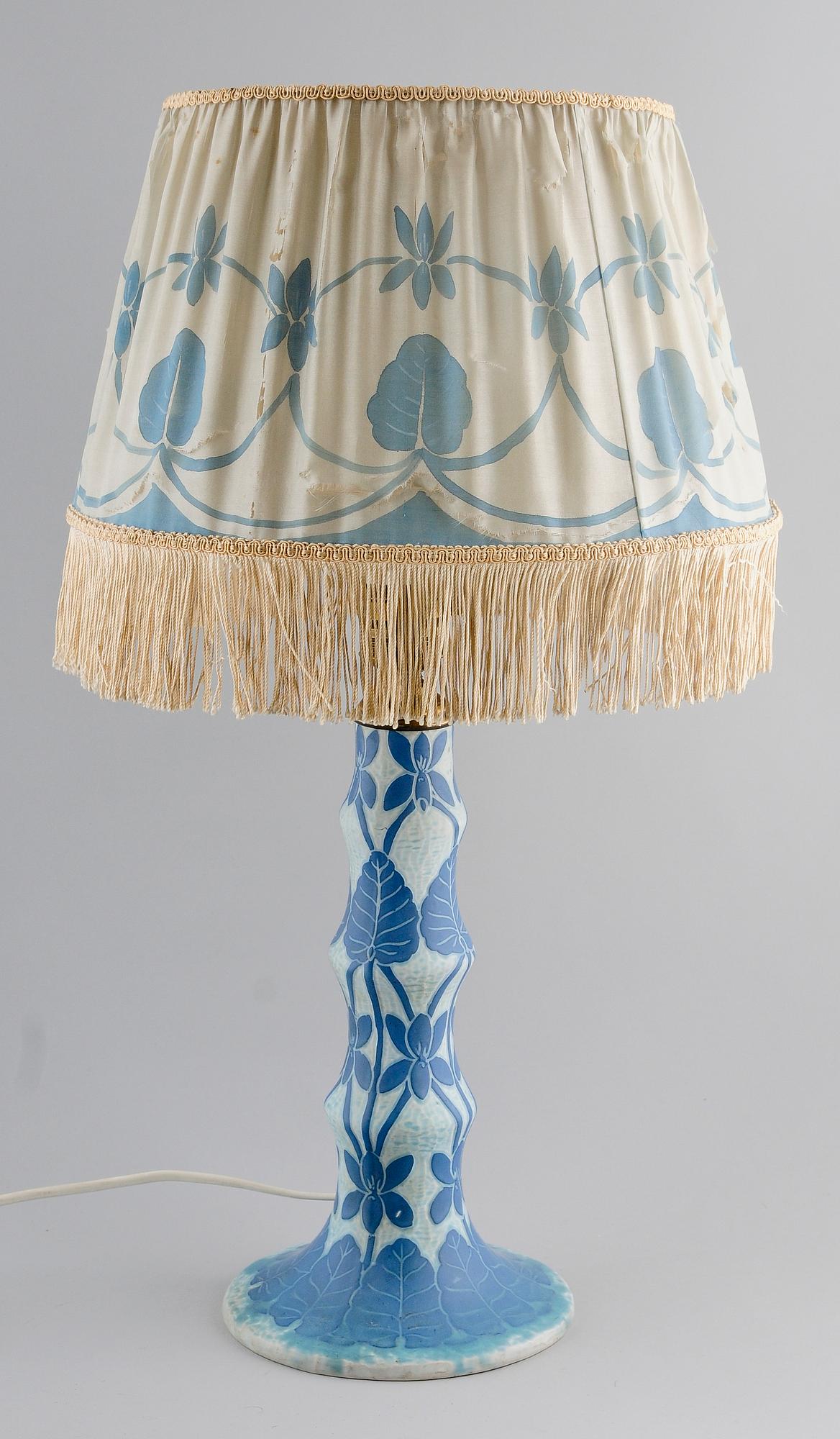 BORDSLAMPA, stengods, Josef Ekberg, Gustafsberg.
