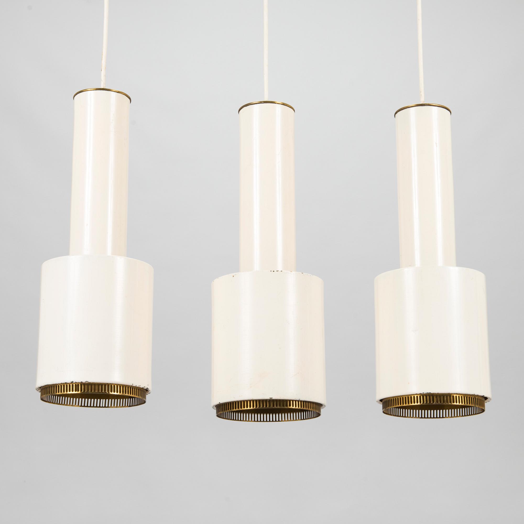 Alvar Aalto, taklampor, 3 st,  modell A110, Valaistustyö.