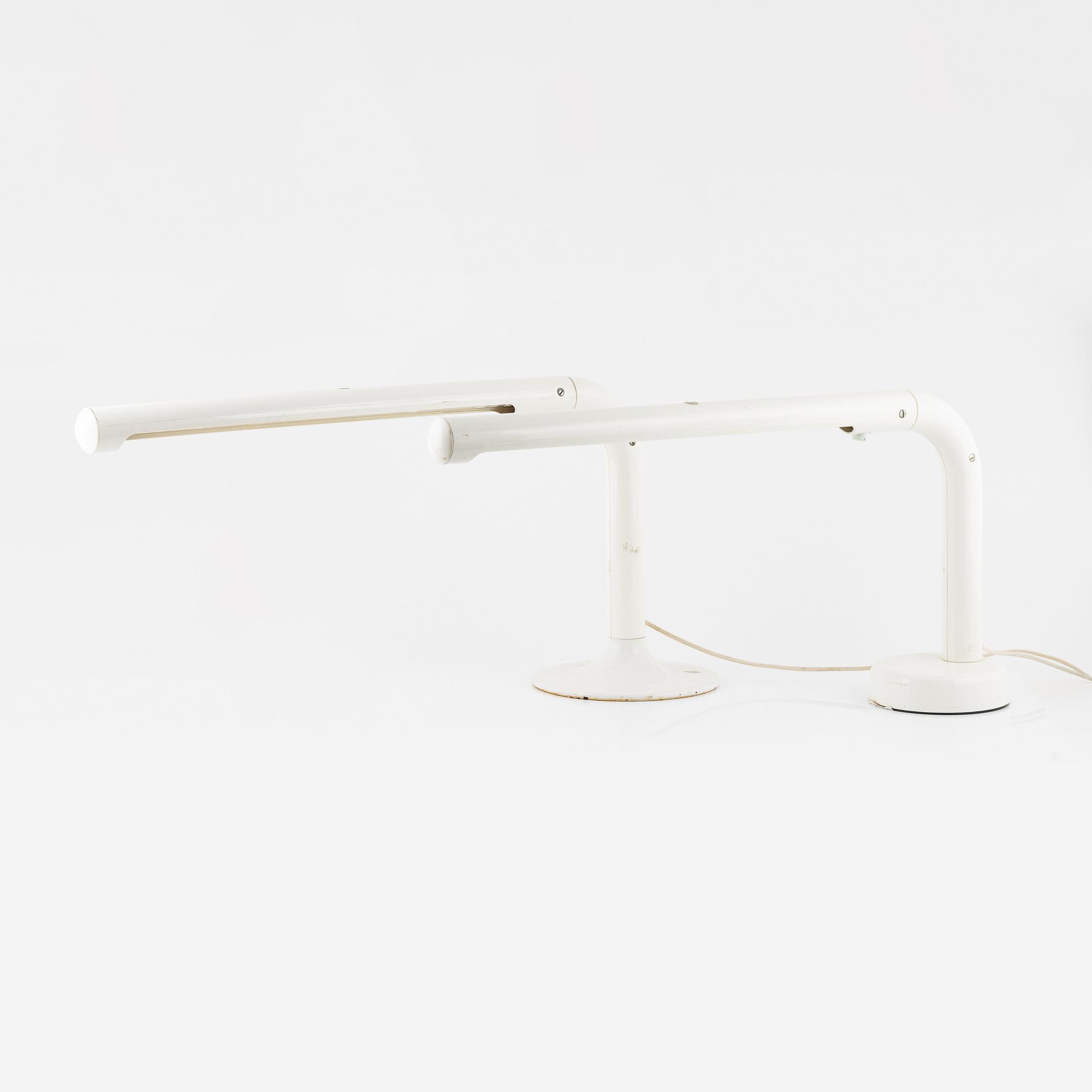 Anders Pehrson, two similar 'Tube' table lamps, Ateljé Lykten, 1970's.