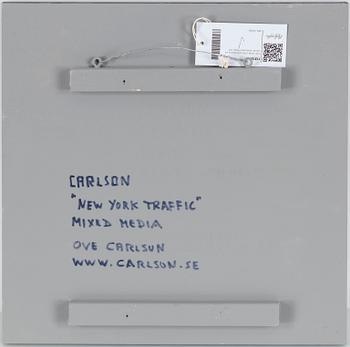 OVE CARLSON, mixed media on board, signed a tergo.