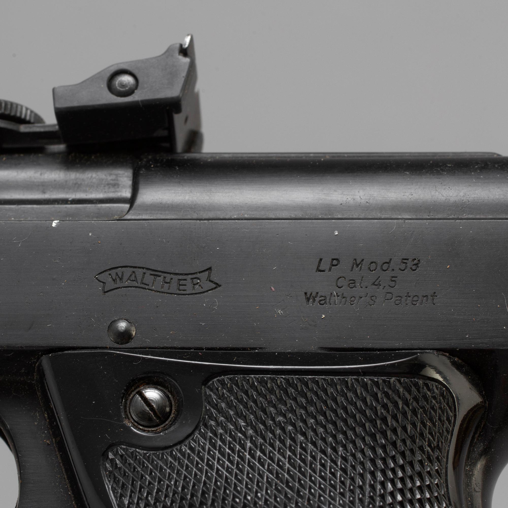 A Walther LP Mod 53 air pistol.