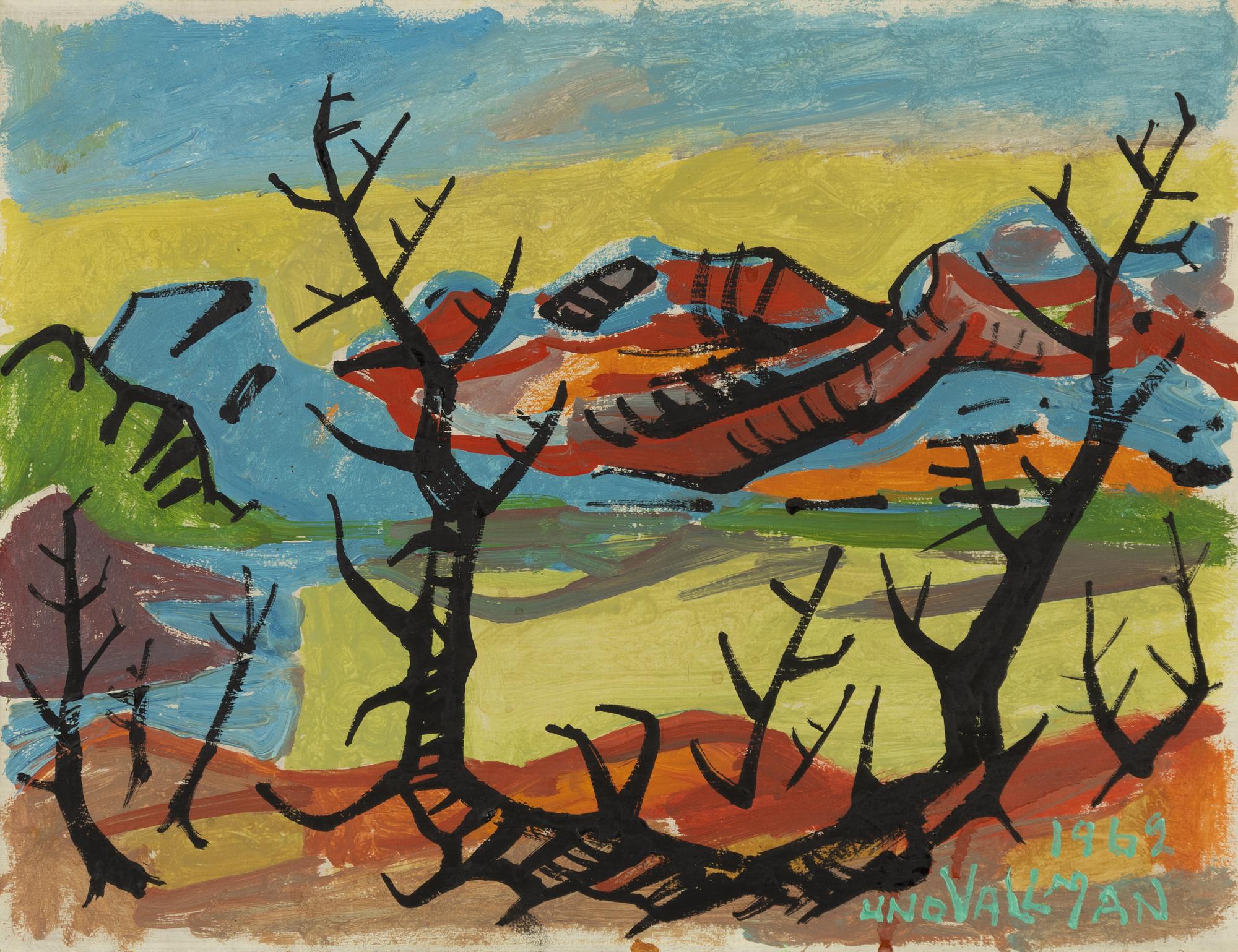 Uno Vallman, Mountain Landscape.