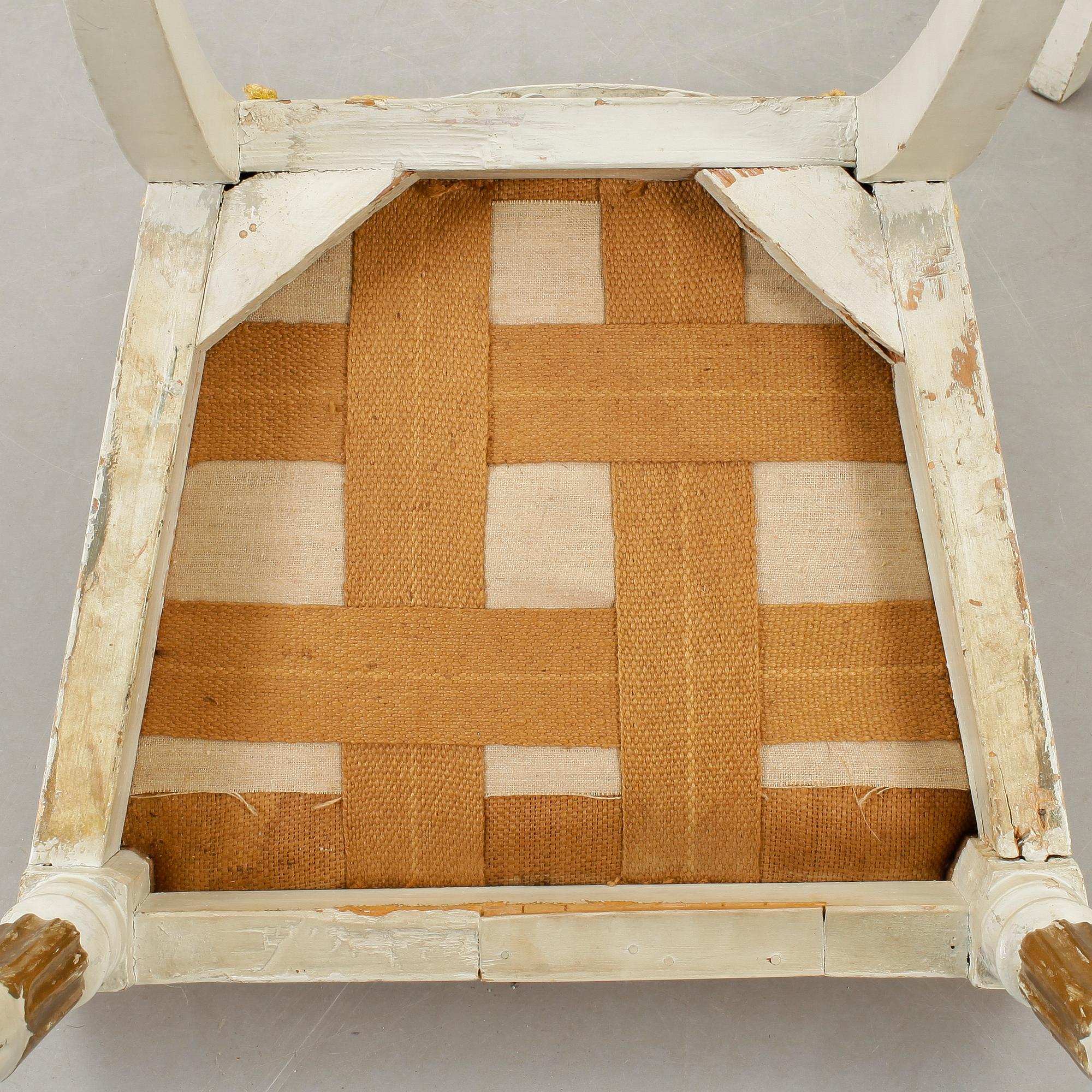 STOLAR, 2 st, sengustaviansk resp sengustaviansk stil, omkr år 1800 resp omkr år 1900.