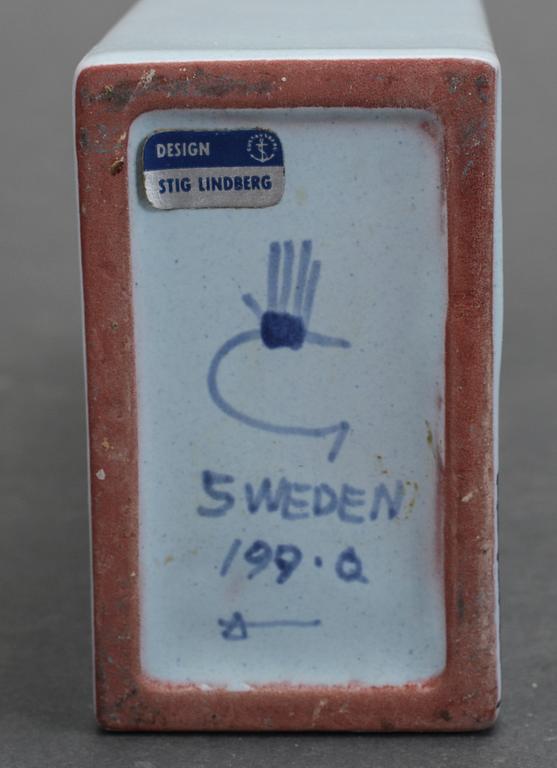 VAS OCH SKÅL, 2 delar, stengods & fajans, Stig Lindberg, Gustavsbergs Studio.
