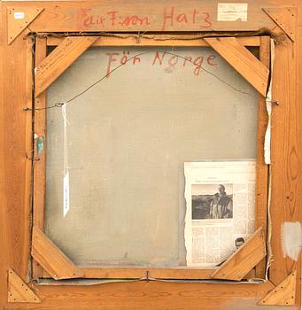 Felix Hatz,  olja på duk, signerad.