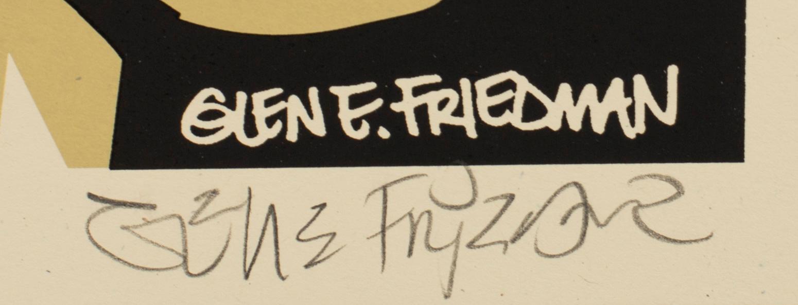 SHEPARD "OBEY" FAIREY,  färgserigrafi, signerad av Shepard Fairey, Jello Biafra, and Glen E. Friedman.