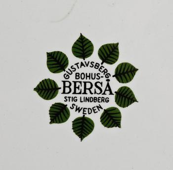 SERVIS, 23 delar, porslin, "Berså" Stig Lindberg, Gustavsberg, 1960/70-tal.