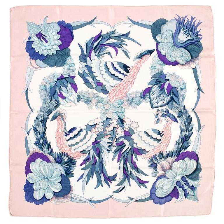 HERMÈS, scarf, "Tahiti".