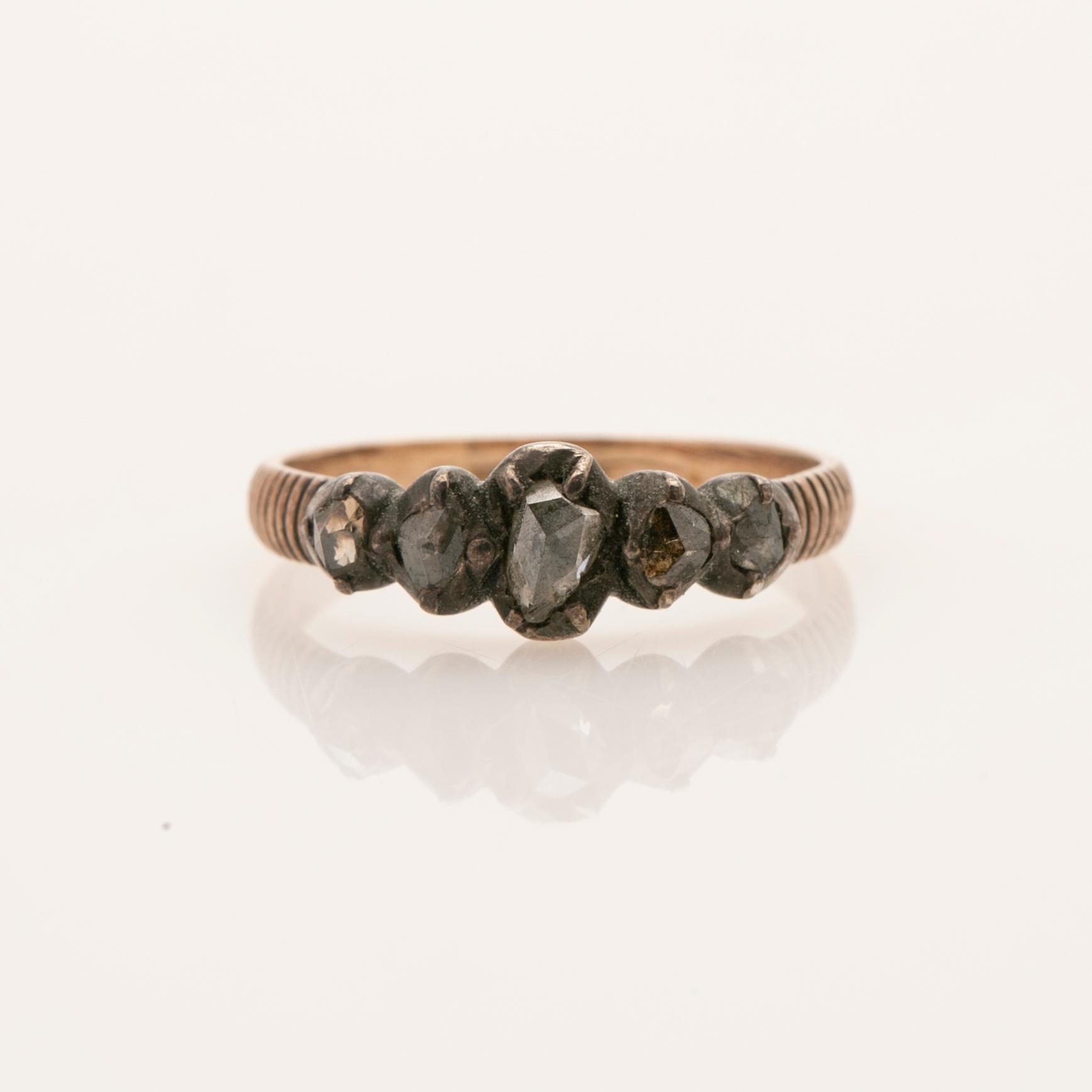 Ring, rose-cut diamonds.