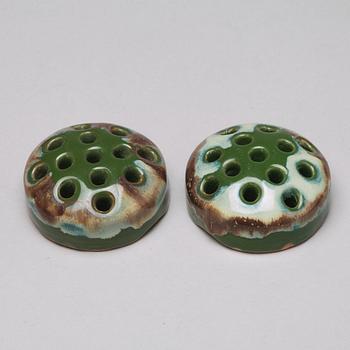 A set of two Japanese censers and two Japanese bowls, 20th Century.