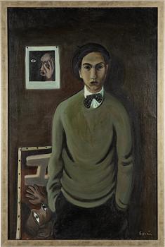 Erik Elfvén, portrait of a young man.