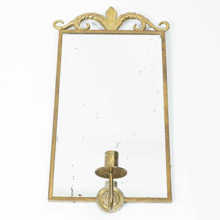 Lars Holmström, attributed to, a mirror sconce, Swedish Grace, 1920s.