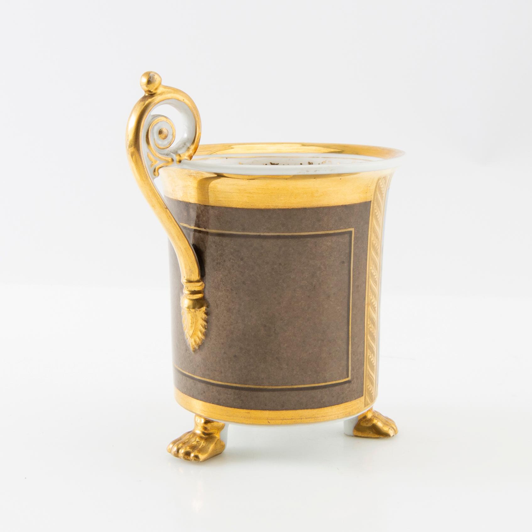 Cup with saucer Empire mid-19th century.