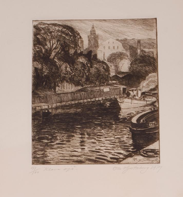 HJORTZBERG, OLLE, etsningar, 6 st.