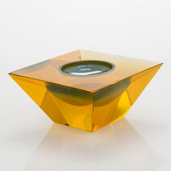 Oiva Toikka, skulptur "Gold", signerad O. Toikka Nuutajärvi.
