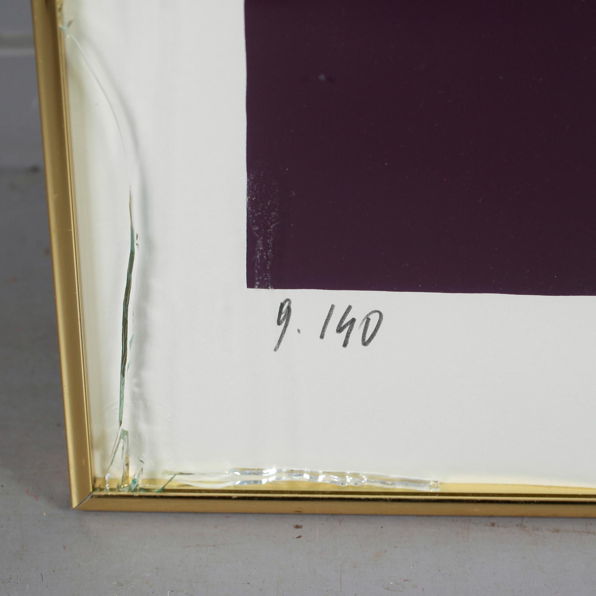 VALERIO ADAMI, färgserigrafi, signerad och numrerad 9/140.