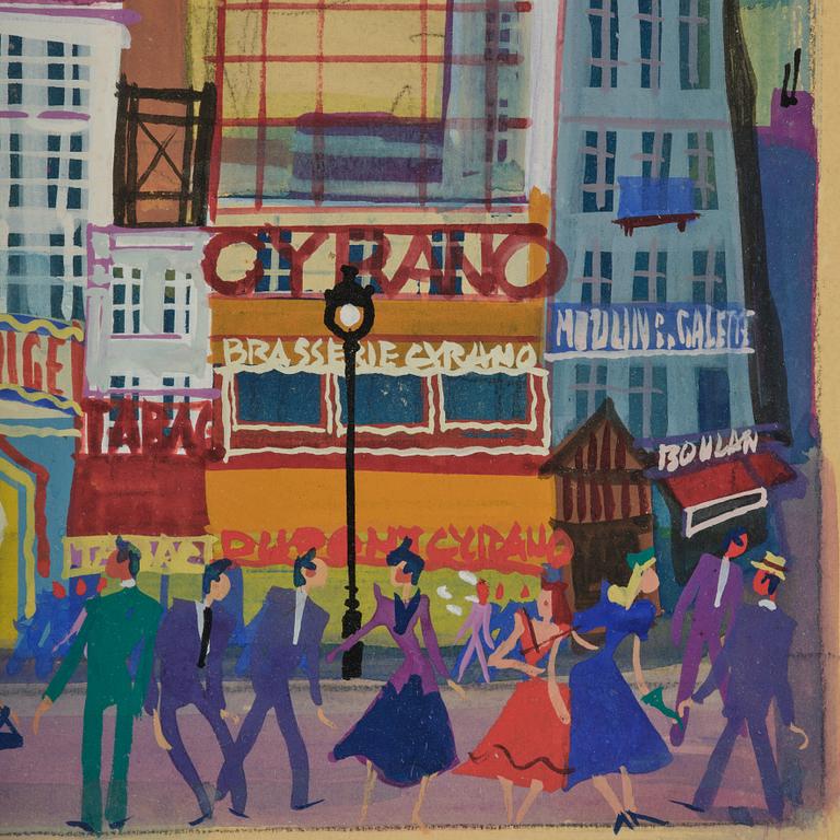 Maurice Blanchard, Vid Moulin Rouge.