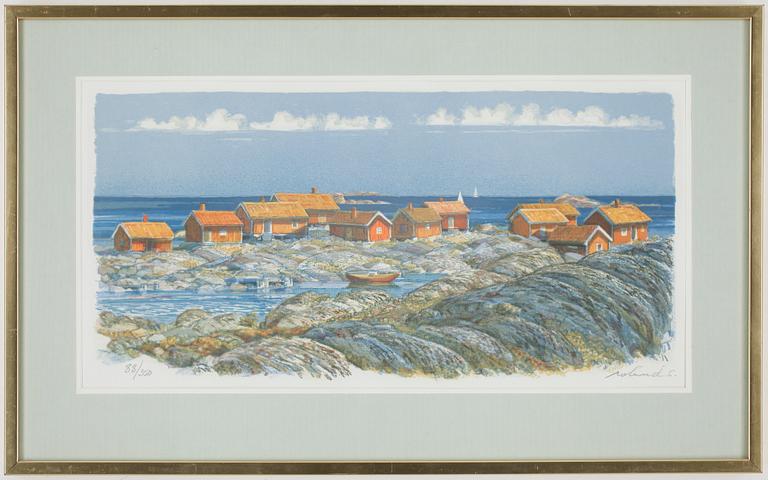 ROLAND SVENSSON, färglitografi, sign 88/350.