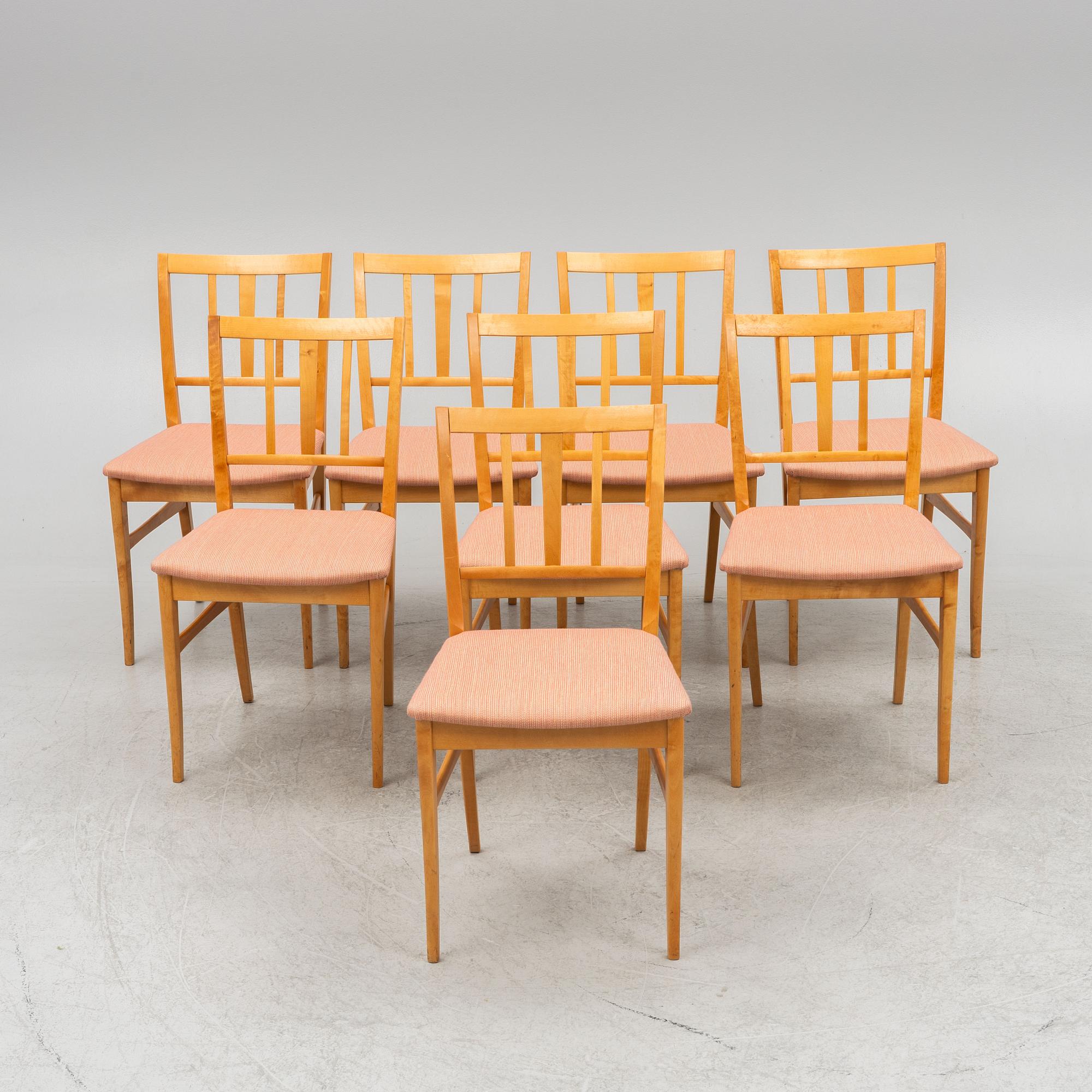 Carl Malmsten, stolar 8 st, "Tala vid", O.H. Sjögren.