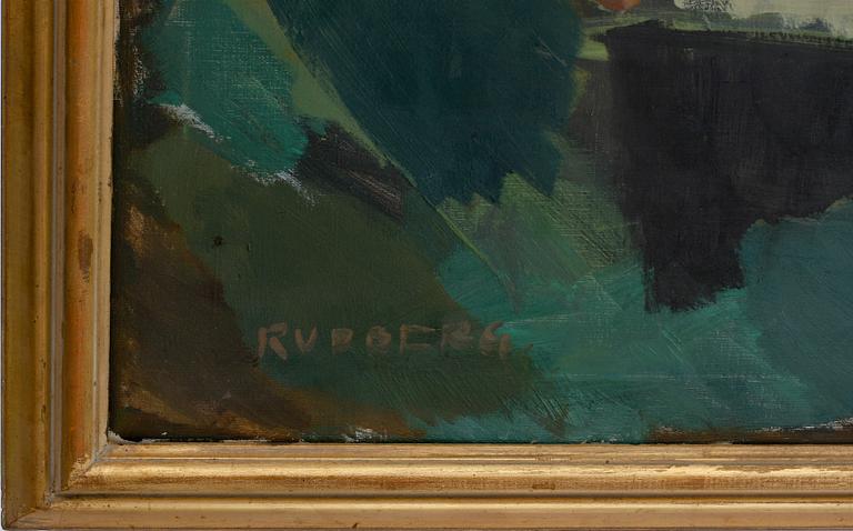 GUSTAV RUDBERG, olja på duk. Sign.