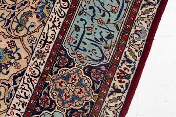 A Tabriz carpet, north-western Iran, figural, c. 270 x 180 cm.