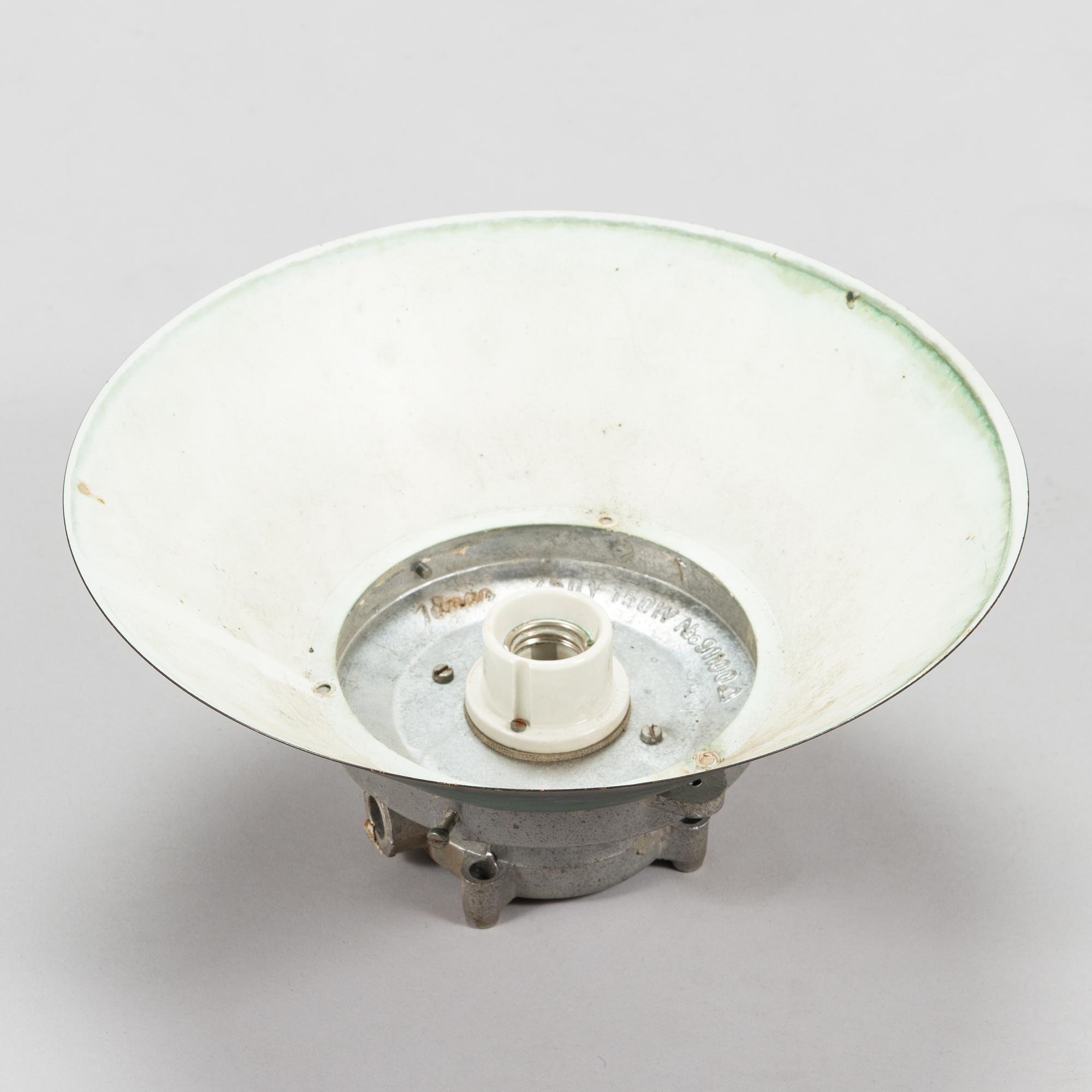 Paavo Tynell, a pair of mid-20th century '91100' out door lights/ ceiling lights for Idman Finland.