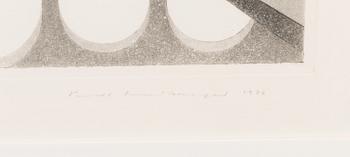 PENTTI LUMIKANGAS, aquatint and dry point, signed and dated 1977, numbered 61/70.