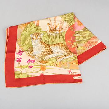Salvatore Ferragamo, a silk scarf.