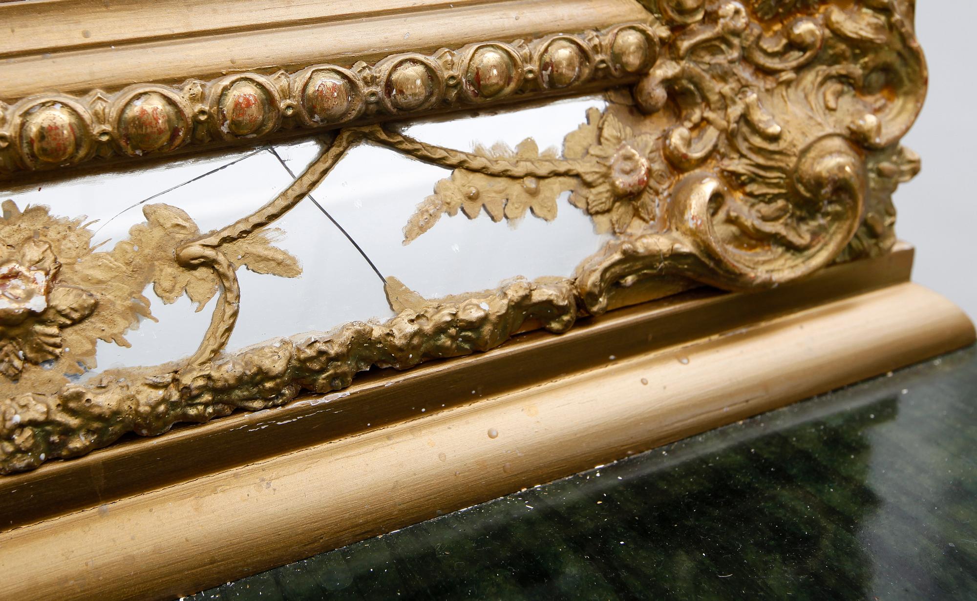 SPEGEL MED KONSOLBORD, 1800-talets andra hälft.