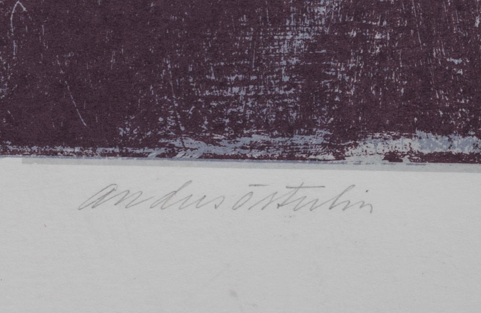 ANDERS ÖSTERLIN, färgserigrafi, signerad och numrerad 114/125.