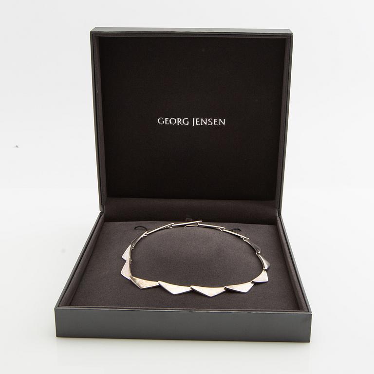 Georg Jensen, necklace, "Peak", sterling silver, Bent Gabrielsen.