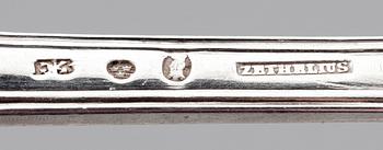 BESTICK, 4 st, silver, "Svensk rund", Pehr Zethelius, Stockholm, 1812. Tot ca 295 gr.