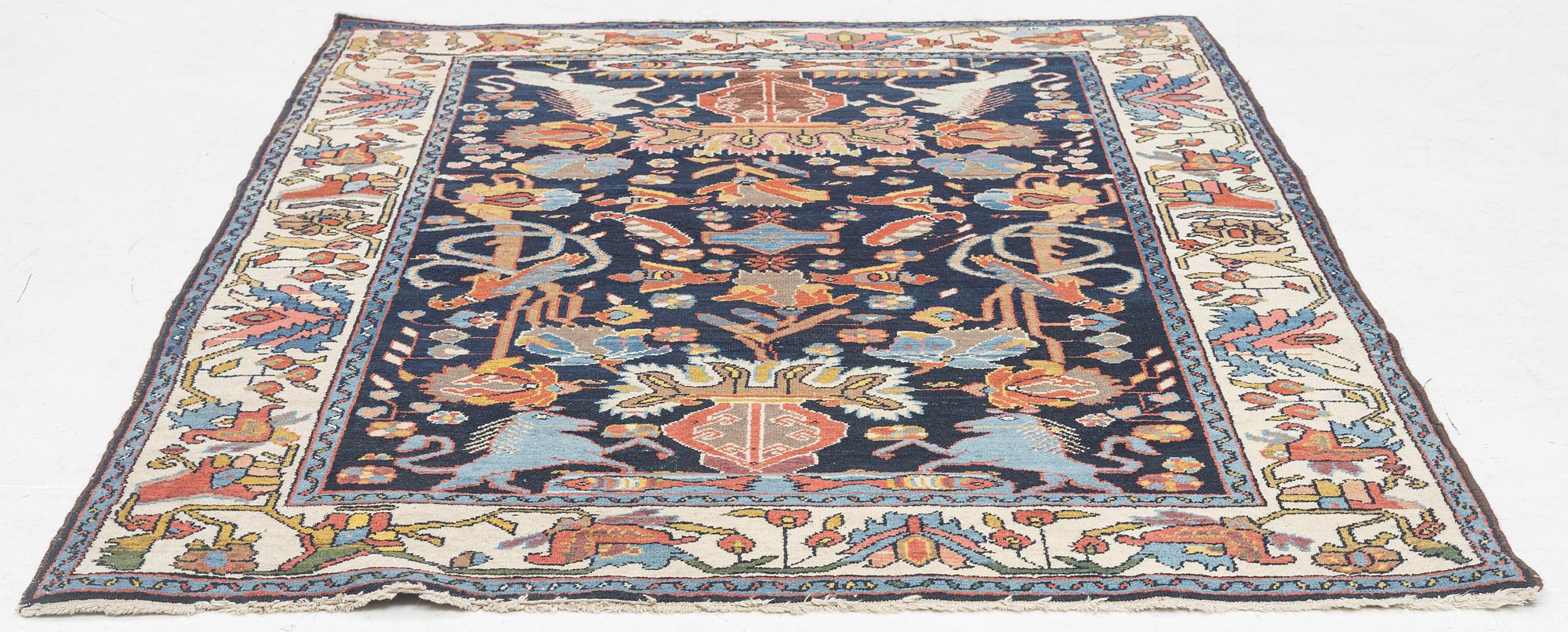 An antique Hamadan rug Northwest Persia (Iran), c. 190 x 140 cm.