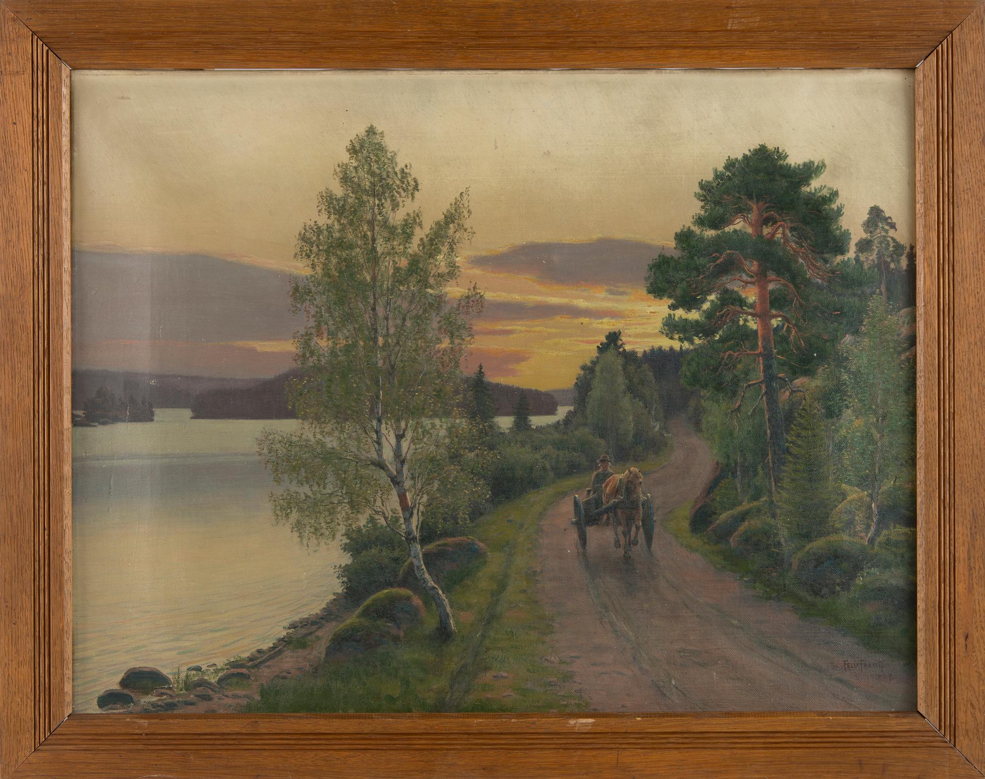 Felix Frang-Pahlama, Maantie auringonlaskun aikaan.