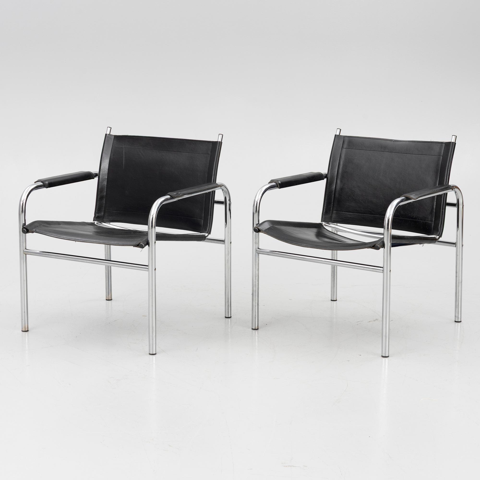 Tord Björklund, a pair of 'Klinte' armchairs, IKEA, 1980s.