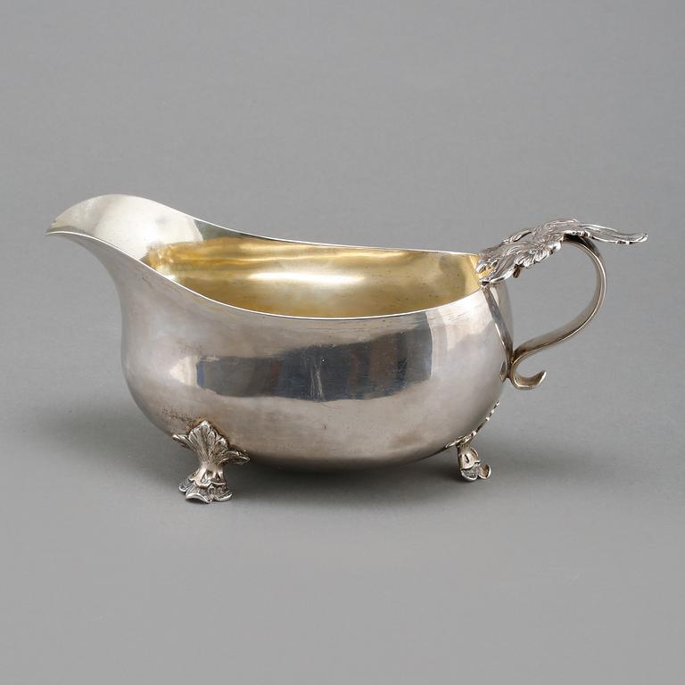 GRÄDDSNÄCKA, silver, rokoko, Hans Ekeström d y, Helsingborg 1786. Total vikt 319 gram.