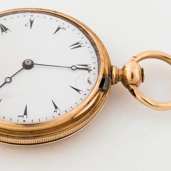 DUMONT GUINAND, CHAUX-DE-FONDS, hunting cased pocket watch, 37 mm.