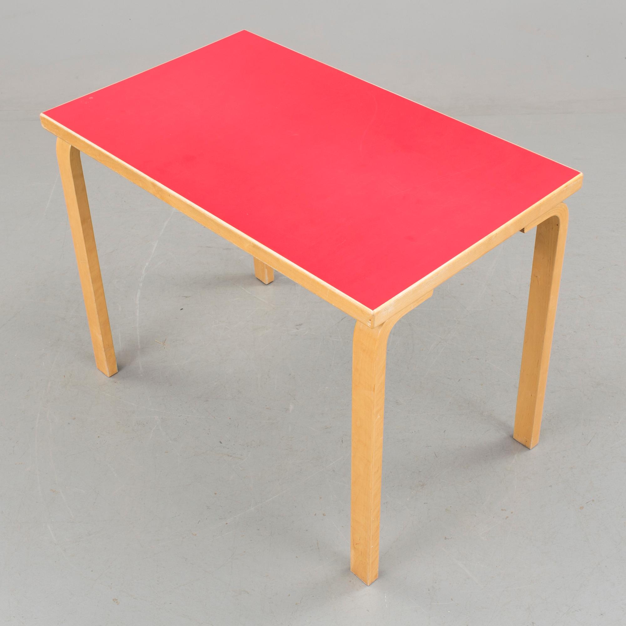 Table, Alvar Aalto, late 20th century.