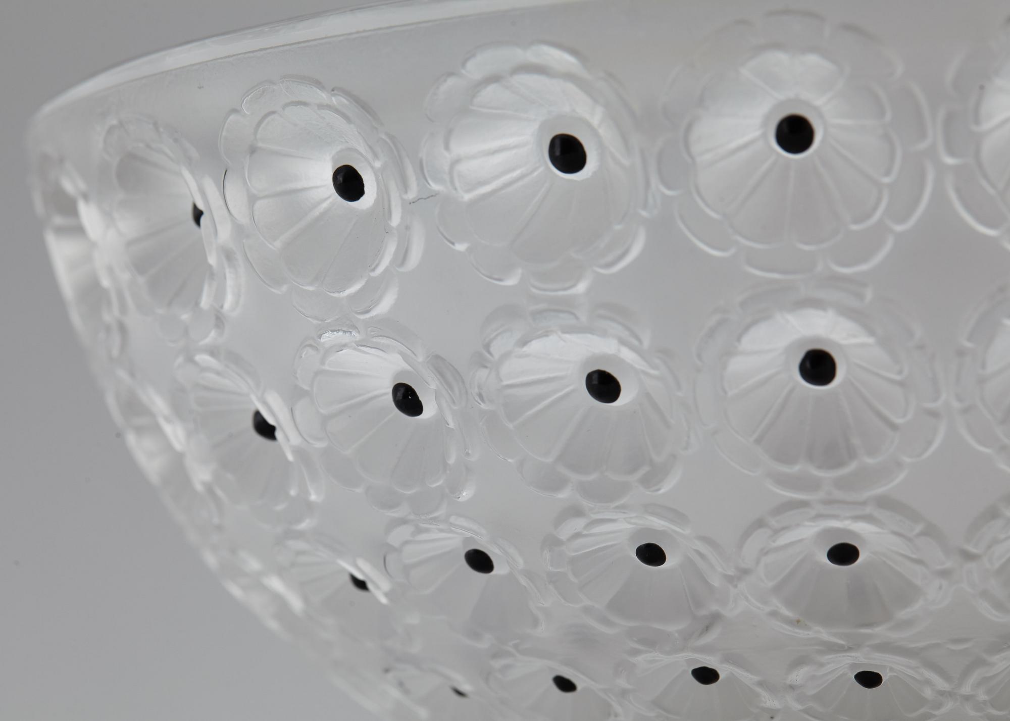 A 'Nemours' glass bowl, Lalique, France.